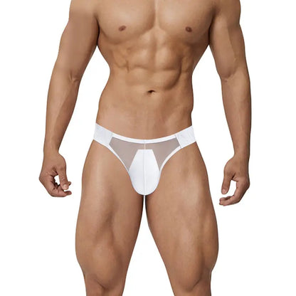 Adannu Men's Sexy Mesh Briefs with Enhanced Pouch – Ultra-Thin 0.01mm Transparent Mesh AD780