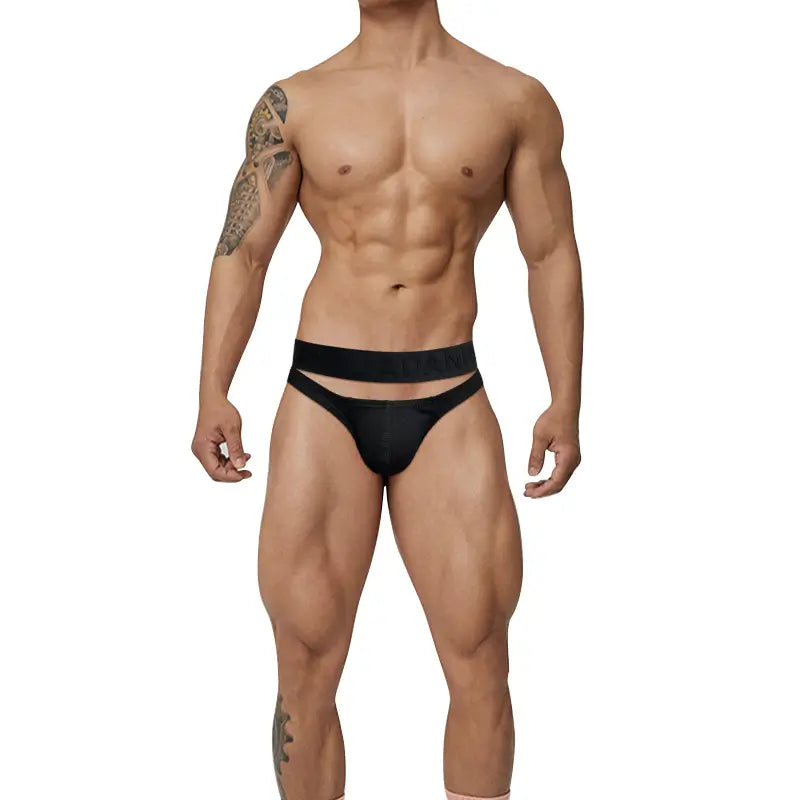 Adannu Men's Low-Rise Bikini Briefs Enhanced Pouch AD793