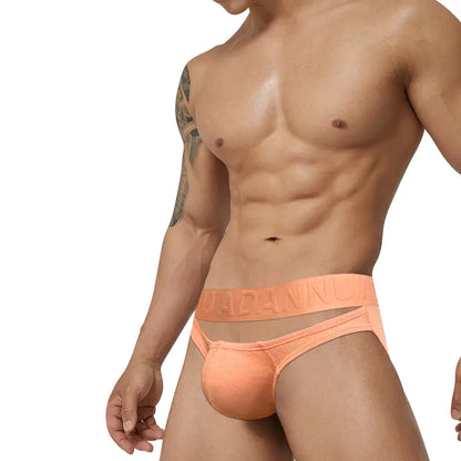 Adannu Men's Low-Rise Bikini Briefs Enhanced Pouch AD793