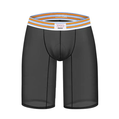 Adannu Mens Breathable Boxer Shorts - Sexy Transparent Quick Dry Underwear AD7374