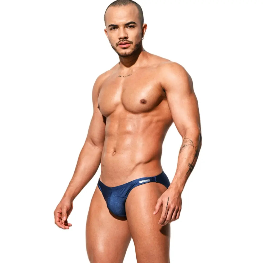 Desmiit Bañador para hombre - Trajes de baño de talle bajo para playa y piscina