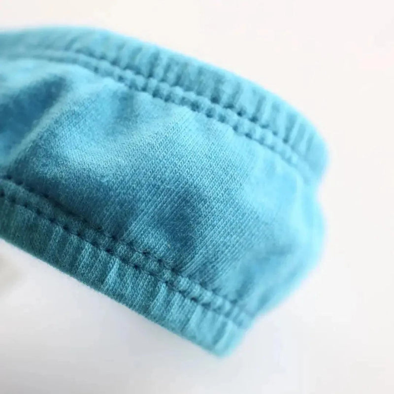 Breathable cotton fabric texture — strappy thong DomiGe Sky Blue