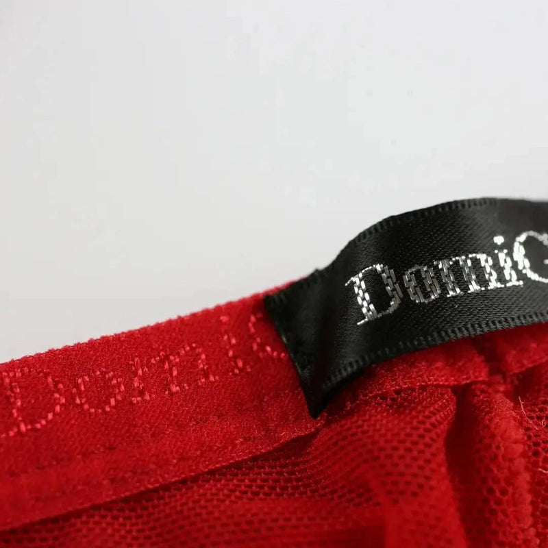 Breathable micromesh fabric texture close-up — perforated cooling jockstrap DomiGe
