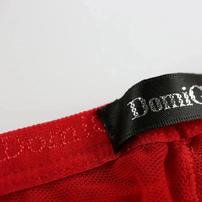 Breathable micromesh fabric texture close-up — perforated cooling jockstrap DomiGe

