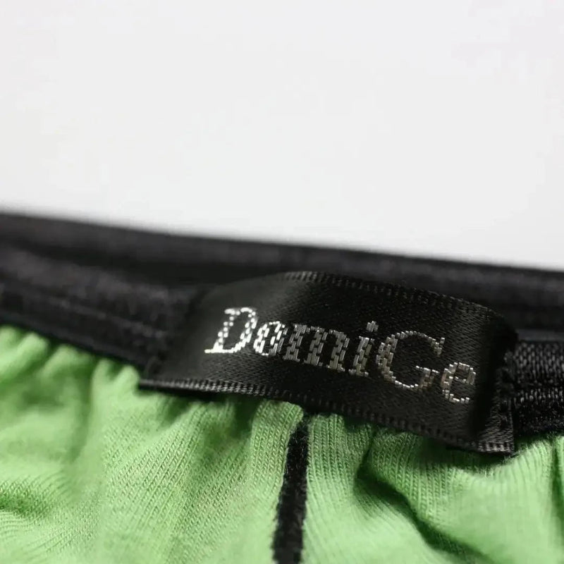 DomiGe men's low rise bikini briefs sexy erotic underwear Green Detail