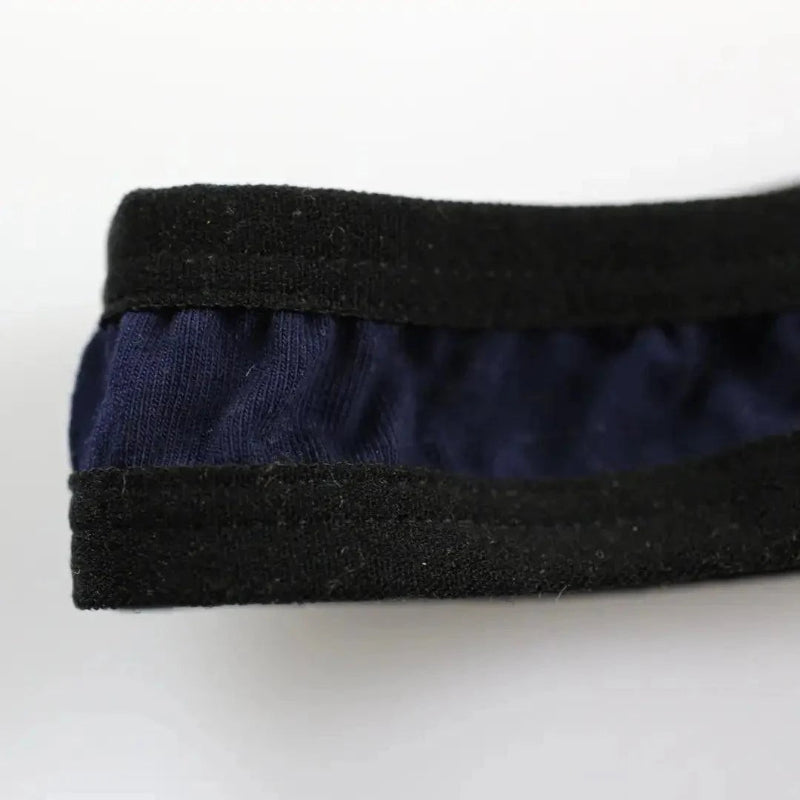 DomiGe men's low rise bikini briefs sexy erotic underwear Navy Blue detail 2