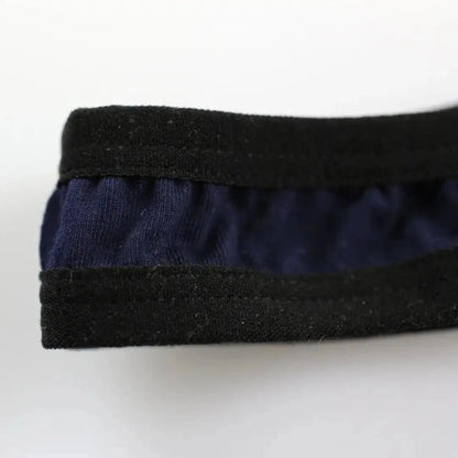 DomiGe men's low rise bikini briefs sexy erotic underwear Navy Blue detail 2