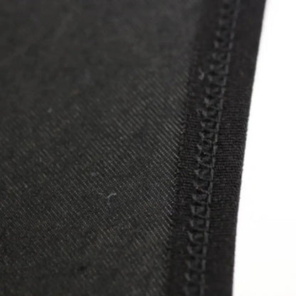Embossed logo elastic waistband close-up — modal low-rise briefs DomiGe black line