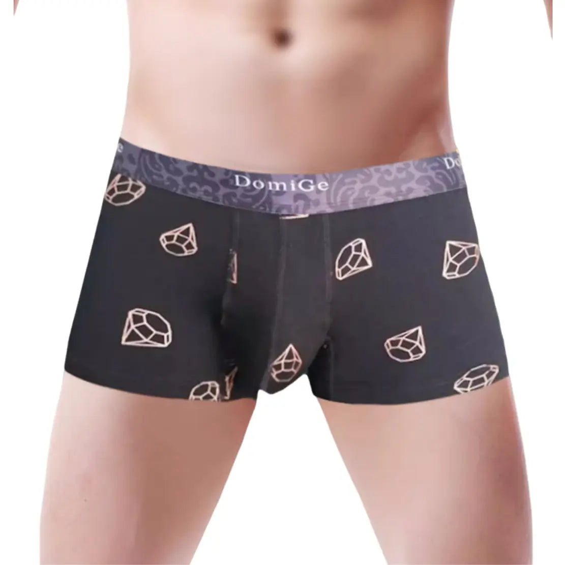 Boxers para hombre DomiGe: estampados elegantes, ajuste cómodo, 95% viscosa y 5% spandex