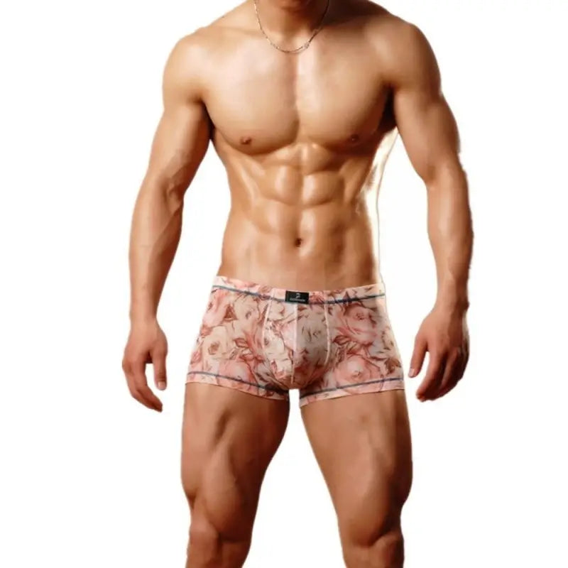 Dominik Boxers para hombre con estampado óxido: ropa interior suave, cómoda y elegante