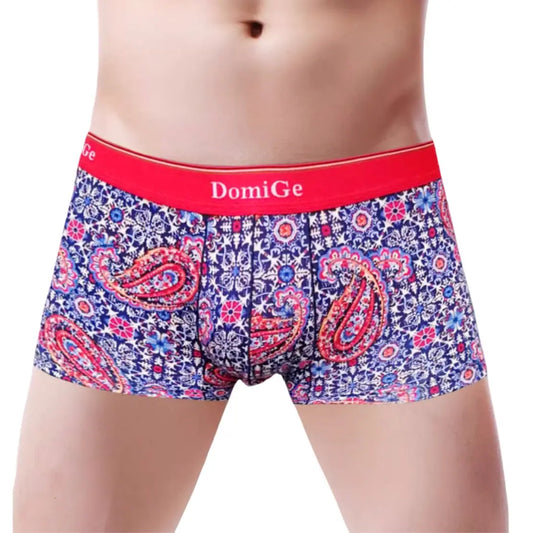 Boxers para hombre DomiGe: estampados elegantes, ajuste cómodo, 95% viscosa y 5% spandex