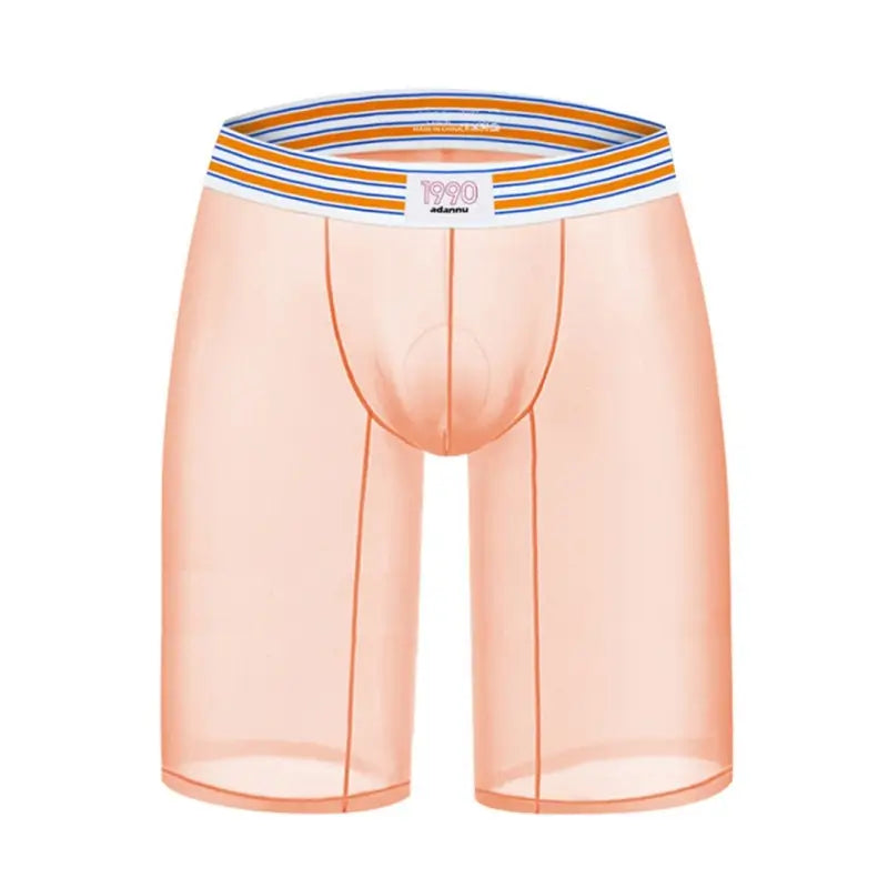Adannu Mens Breathable Boxer Shorts - Sexy Transparent Quick Dry Underwear AD7374
