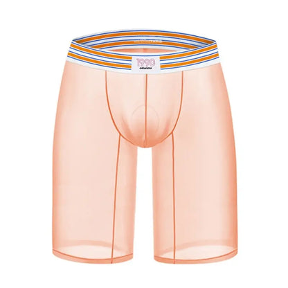 Adannu Mens Breathable Boxer Shorts - Sexy Transparent Quick Dry Underwear AD7374