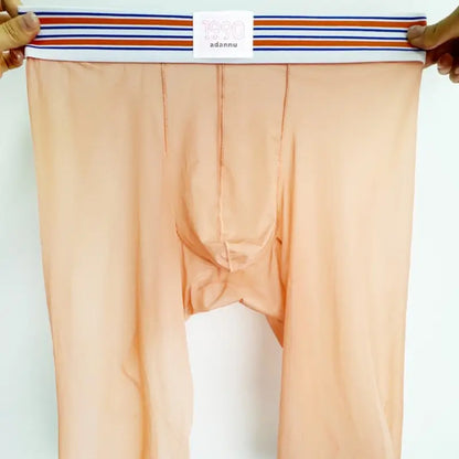 Adannu Mens Breathable Boxer Shorts - Sexy Transparent Quick Dry Underwear AD7374