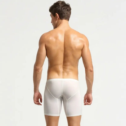 Seobean Men's Low Rise Nylon Boxer Briefs 10202