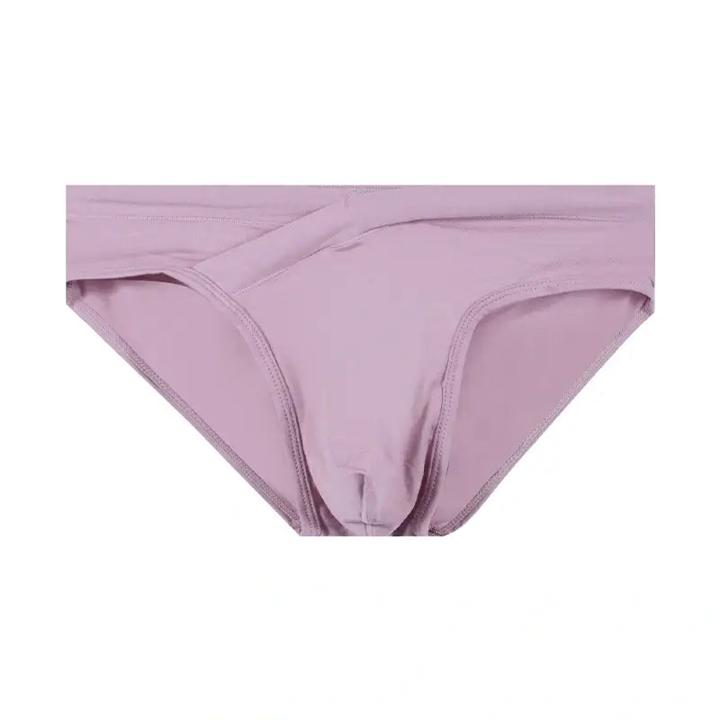 Dusky Pink modal briefs contour pouch detail - Adannu AD330
