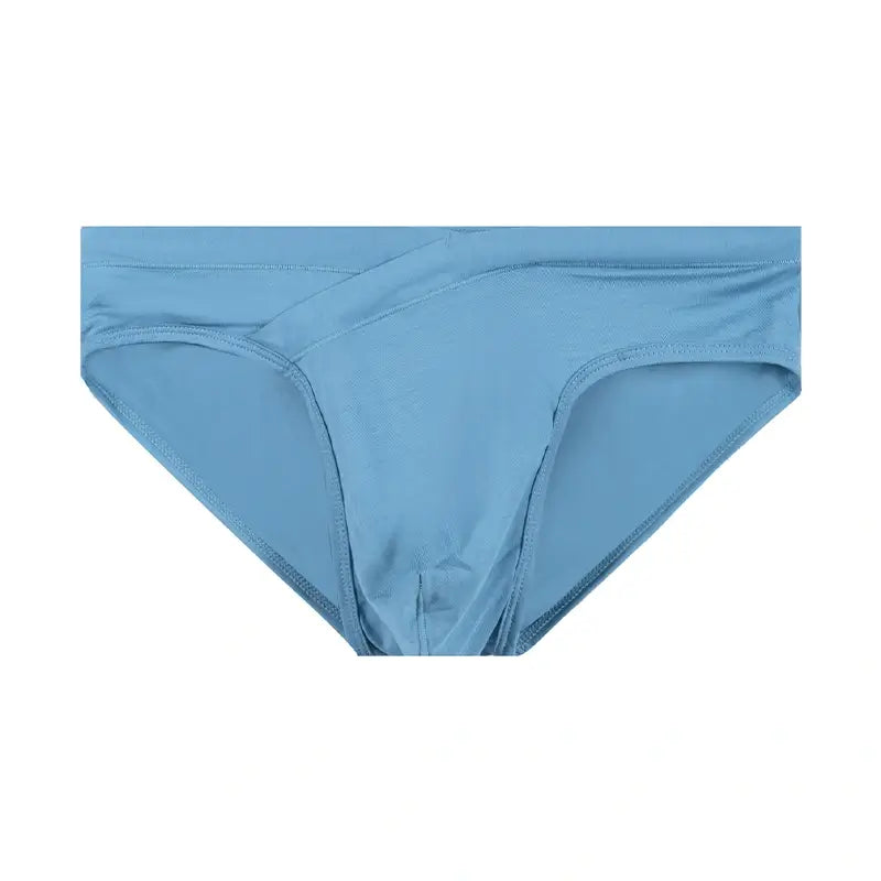 Slate Blue modal briefs contour pouch detail - Adannu AD330