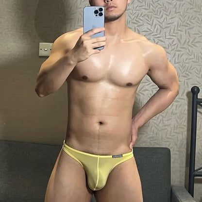 Adannu Adannu Men's Bikini Briefs - Ultra-Thin Mesh Sexy Underwear for Men AD782