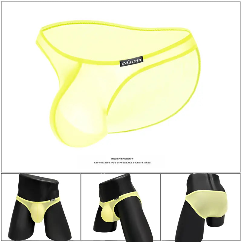 Adannu Adannu Men's Bikini Briefs - Ultra-Thin Mesh Sexy Underwear for Men AD782