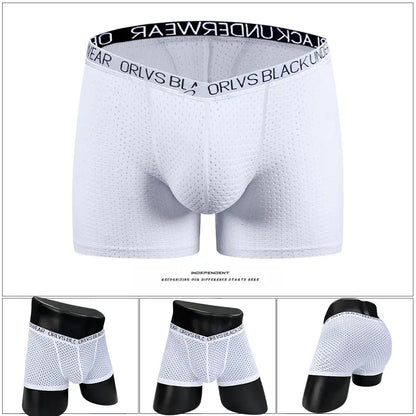 Adannu Adannu Men's Breathable Mesh V-Style Waist Boxer Shorts OR6300