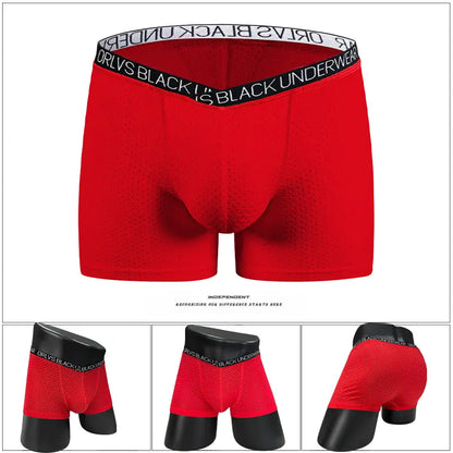 Adannu Adannu Men's Breathable Mesh V-Style Waist Boxer Shorts OR6300