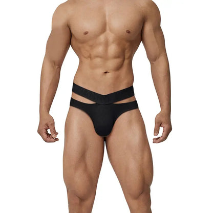 Adannu Adannu Men's Cotton Briefs Enhanced Support Pouch Low-Rise Underwear AD795