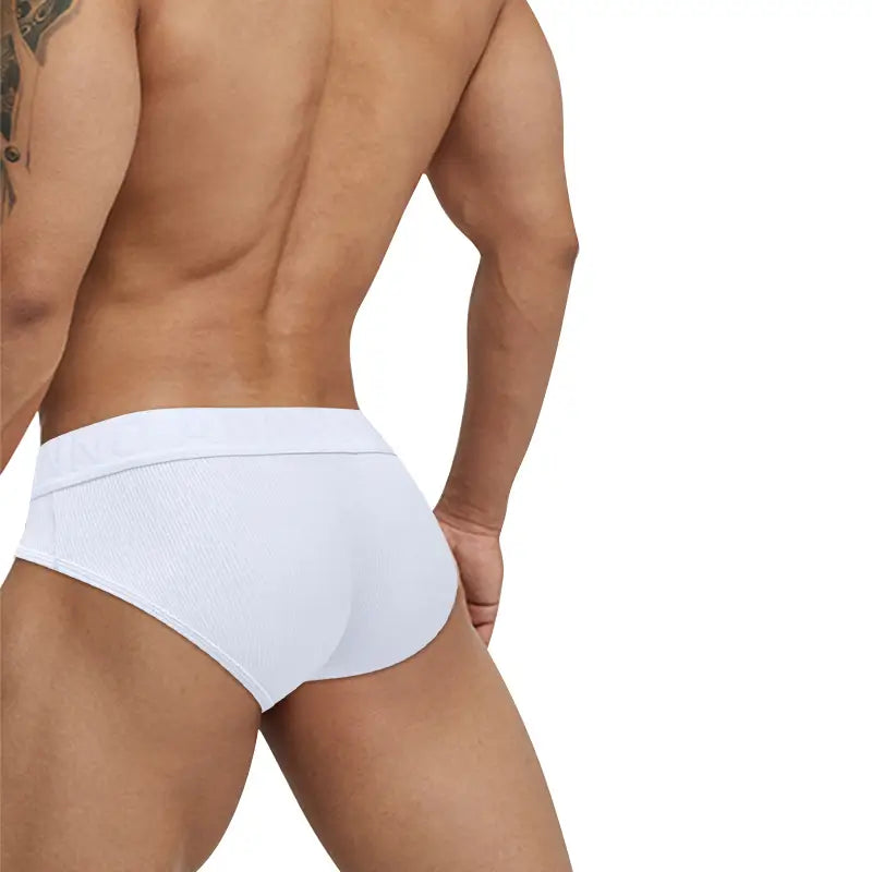 Adannu Adannu Men's Low-Rise Bikini Briefs Enhanced Pouch AD793