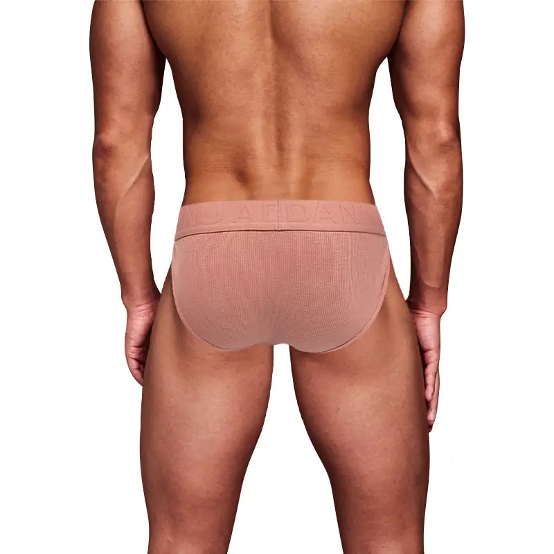Adannu Adannu Men's Sexy Bikini Briefs - High-Cut Pouch Underwear, Eco-Friendly & Anti-Roll Design AD768