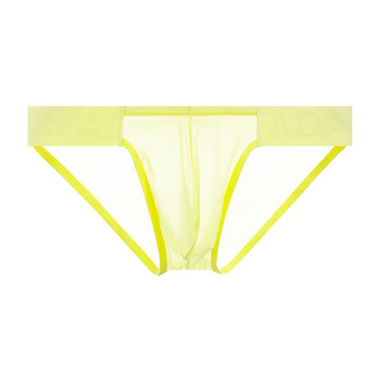 Adannu Adannu Men's Sexy High-Cut Bikini Briefs | Oxhorn Mesh Waistband AD787