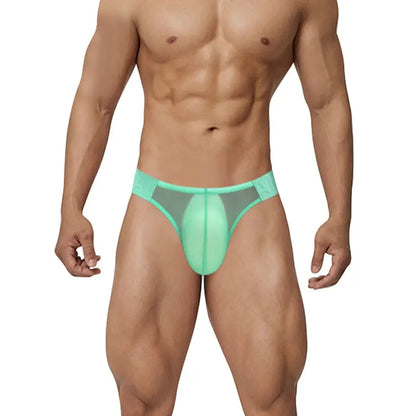 Adannu Adannu Men's Sexy High-Cut Bikini Briefs | Oxhorn Mesh Waistband AD787