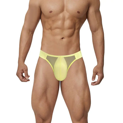 Adannu Adannu Men's Sexy High-Cut Bikini Briefs | Oxhorn Mesh Waistband AD787