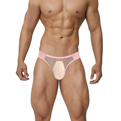 Adannu Adannu Men's Sexy Mesh Briefs with Enhanced Pouch – Ultra-Thin 0.01mm Transparent Mesh AD780