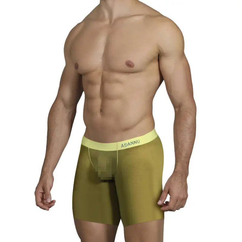 Adannu Adannu Men's Sexy Micro-Elastic Mesh Boxer Shorts – Ultimate Comfort & Style