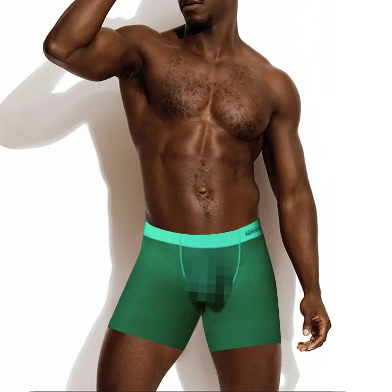 Adannu Adannu Men's Sexy Micro-Elastic Mesh Boxer Shorts – Ultimate Comfort & Style