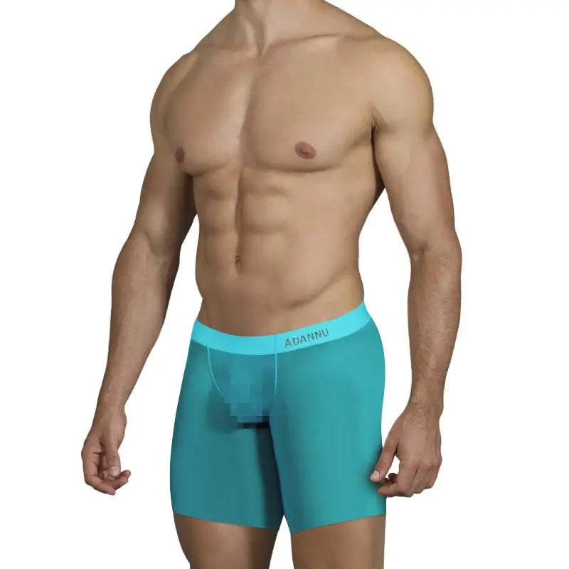 Adannu Adannu Men's Sexy Micro-Elastic Mesh Boxer Shorts – Ultimate Comfort & Style