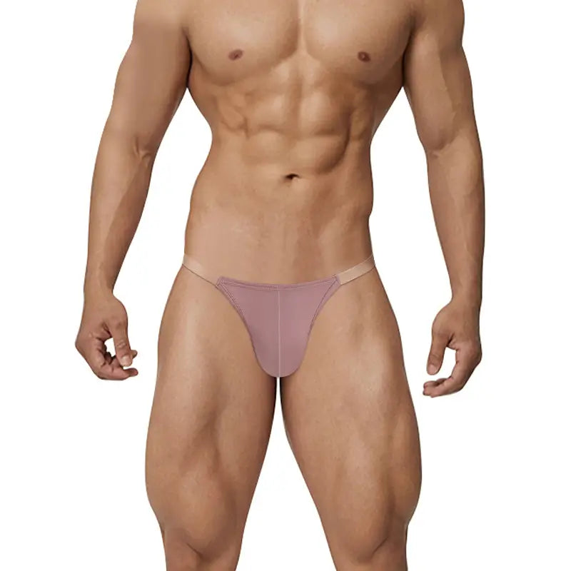 Adannu Adannu Men's U-Shaped Low Waist Bikini Briefs – Modal Fabric & Transparent Waistband for Stylish Comfort
