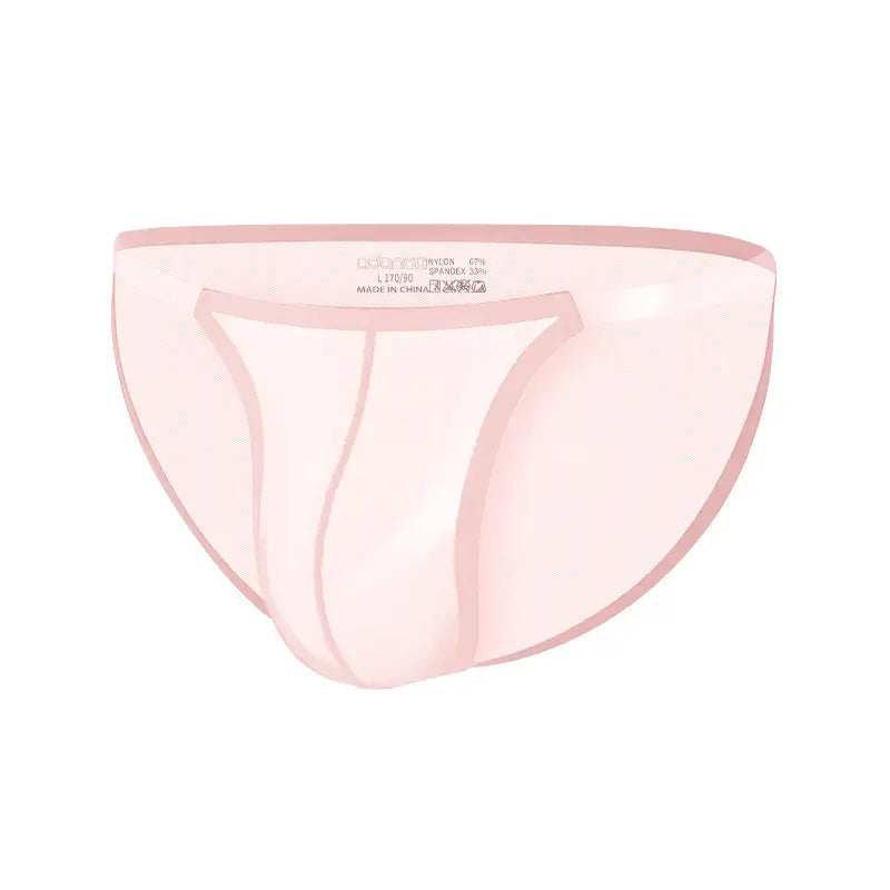 Adannu Adannu Men's Ultra-Sexy Low-Rise Bikini Briefs with Sheer Mesh Panels & High-Cut Design