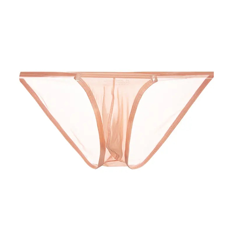 Adannu Adannu Men's Ultra-Sexy Low-Rise Bikini Briefs with Sheer Mesh Panels & High-Cut Design