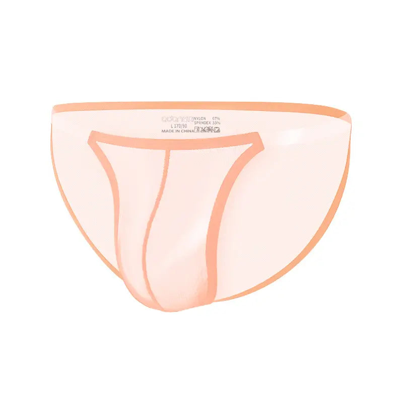 Adannu Adannu Men's Ultra-Sexy Low-Rise Bikini Briefs with Sheer Mesh Panels & High-Cut Design