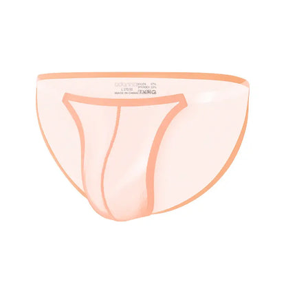 Adannu Adannu Men's Ultra-Sexy Low-Rise Bikini Briefs with Sheer Mesh Panels & High-Cut Design