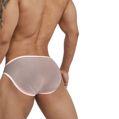 Adannu Adannu Men's Ultra-Thin 0.01mm Mesh Bikini Briefs – Sexy, Micro-Elastic & Soft Fit Underwear