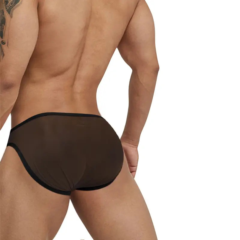 Adannu Adannu Men's Ultra-Thin 0.01mm Mesh Bikini Briefs – Sexy, Micro-Elastic & Soft Fit Underwear