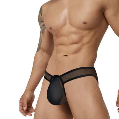 Adannu Adannu Men's Ultra-Thin 0.01mm Mesh Bikini Briefs – Sexy, Micro-Elastic & Soft Fit Underwear