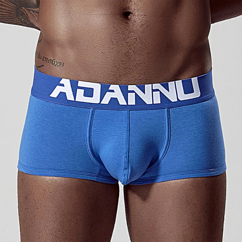 Adannu Boxer Briefs Men's Seamless Boxer Briefs — Premium 60S Cotton, Moisture-Wicking & Antibacterial