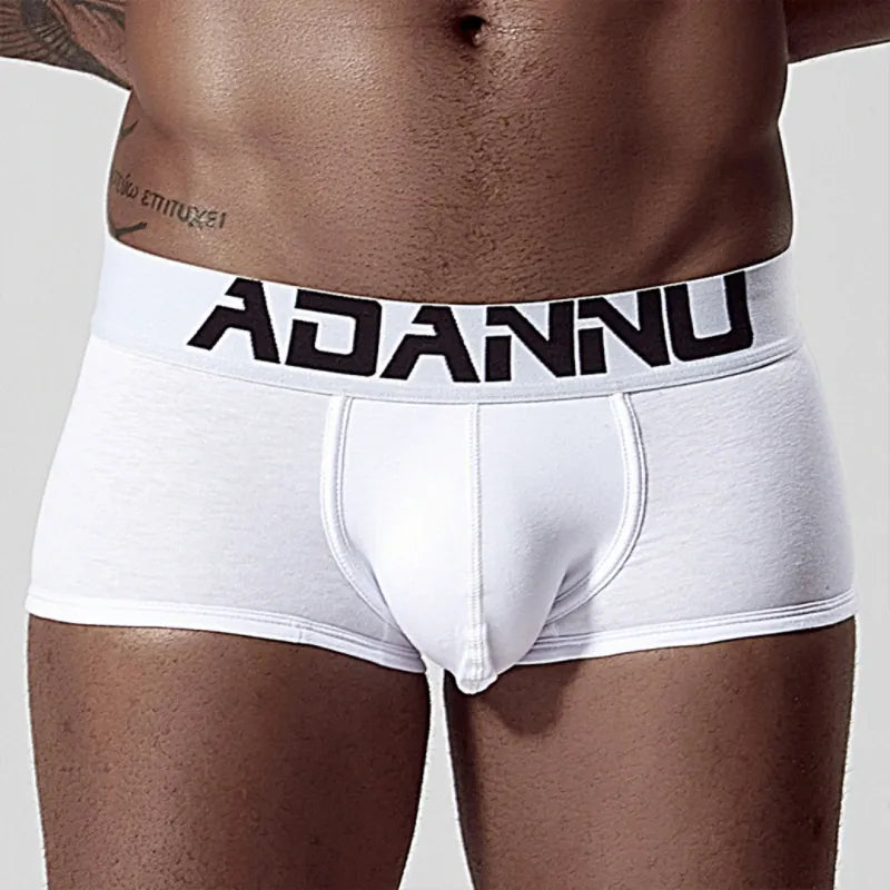 Adannu Boxer Briefs Men's Seamless Boxer Briefs — Premium 60S Cotton, Moisture-Wicking & Antibacterial