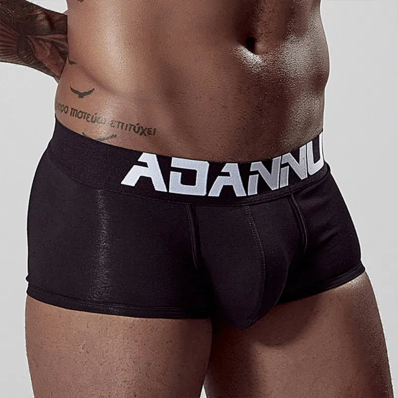 Adannu Boxer Briefs Men's Seamless Boxer Briefs — Premium 60S Cotton, Moisture-Wicking & Antibacterial