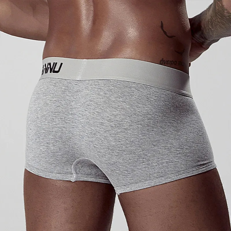 Adannu Boxer Briefs Men's Seamless Boxer Briefs — Premium 60S Cotton, Moisture-Wicking & Antibacterial