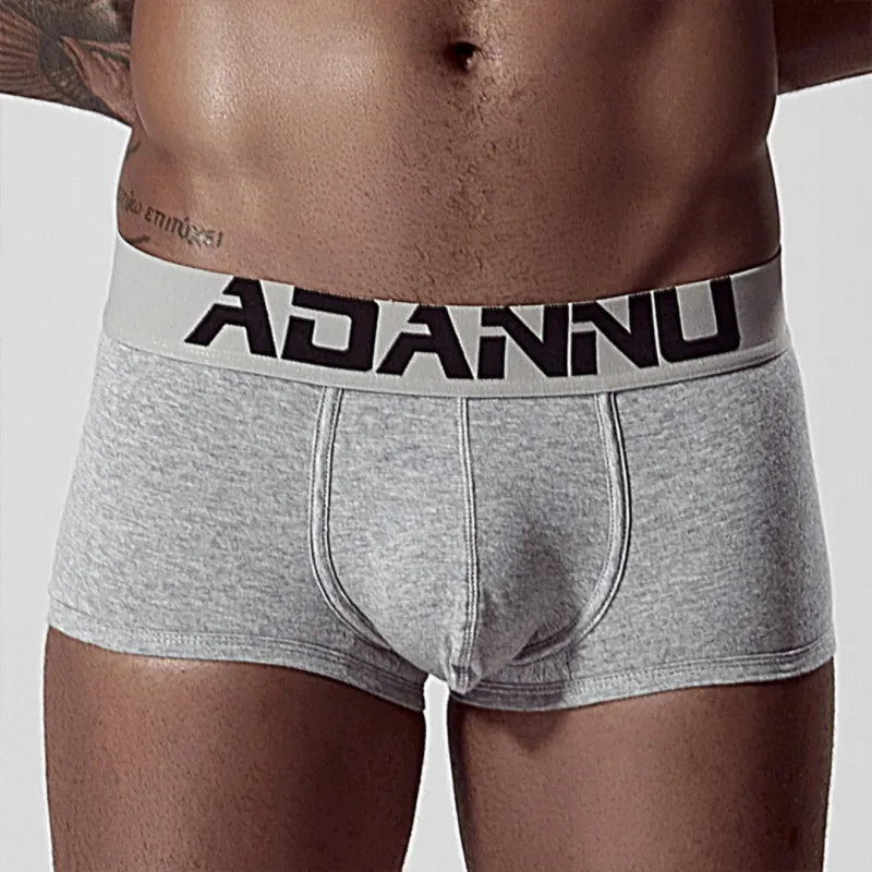 Adannu Boxer Briefs Men's Seamless Boxer Briefs — Premium 60S Cotton, Moisture-Wicking & Antibacterial