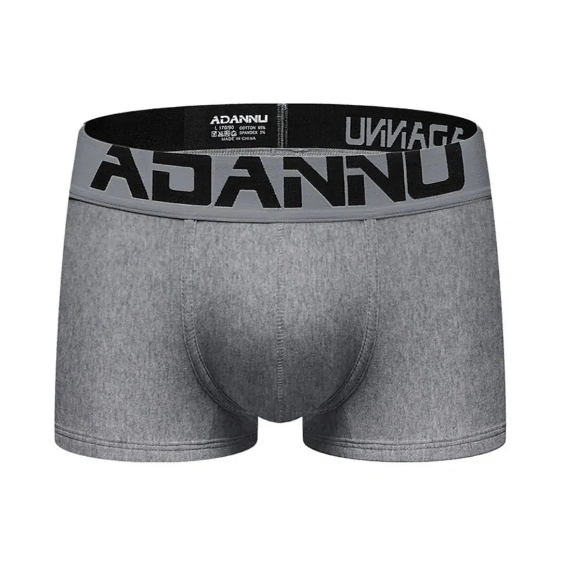 Adannu Boxer Briefs Men's Seamless Boxer Briefs — Premium 60S Cotton, Moisture-Wicking & Antibacterial