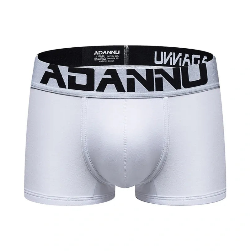 Adannu Boxer Briefs Men's Seamless Boxer Briefs — Premium 60S Cotton, Moisture-Wicking & Antibacterial